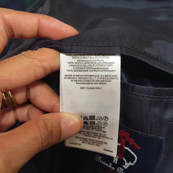 NEW Brooks Brothers 100% Wool Plaid Blazer Jacket - Picture 5 of 10